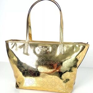 Kate Spade Gold Harmony Meteo Tote Bag